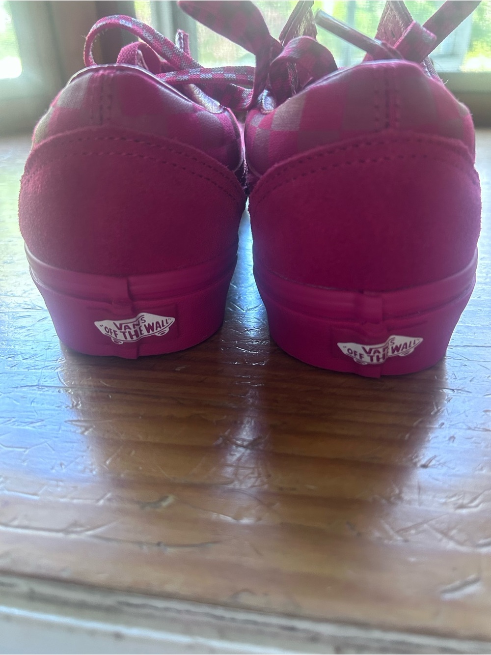 Vans Hot Pink Canvas Low-Top Sneakers